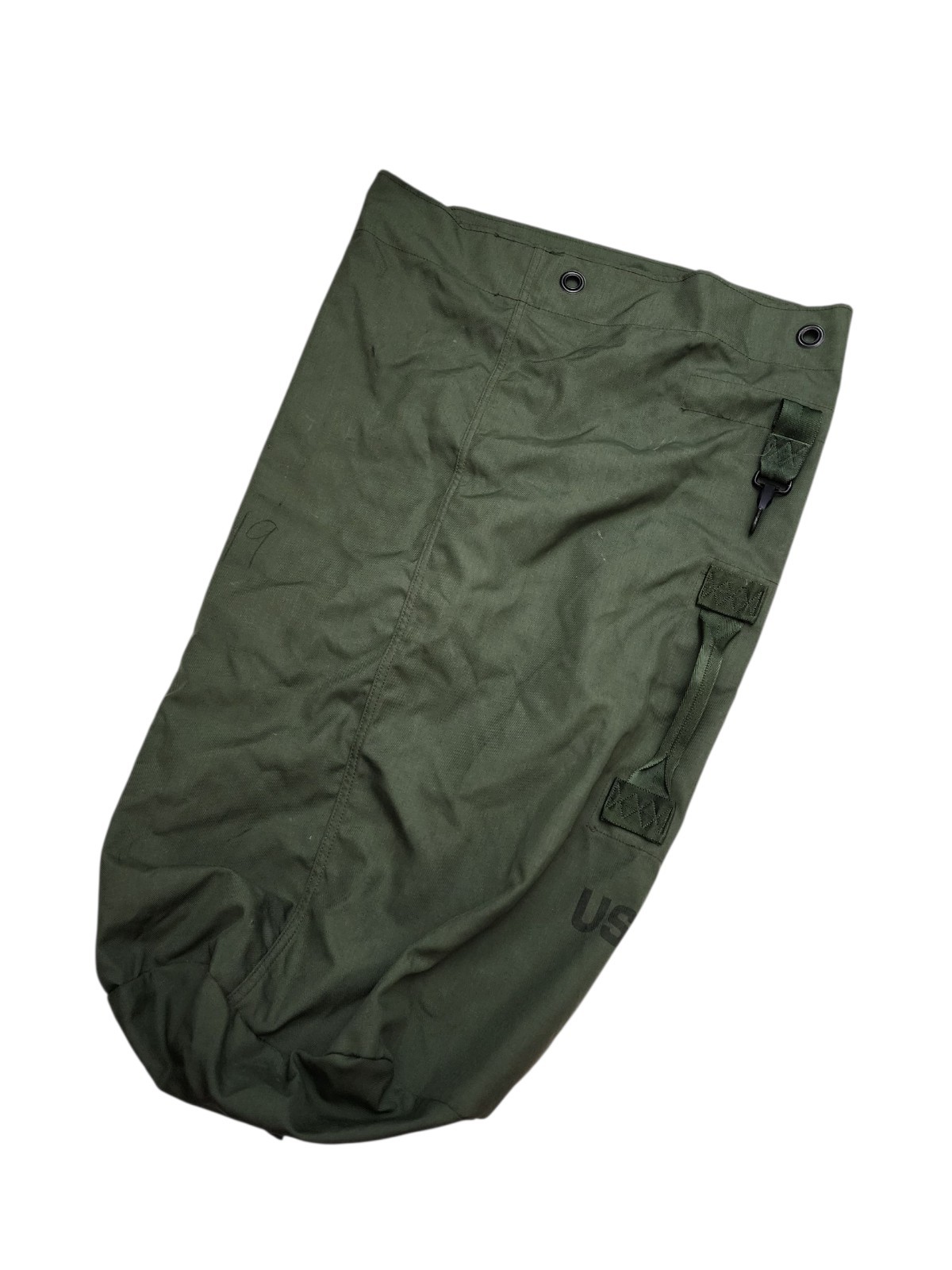 US Military Army Duffle Duffel Bag, OD Green, Nylon, Top Load..