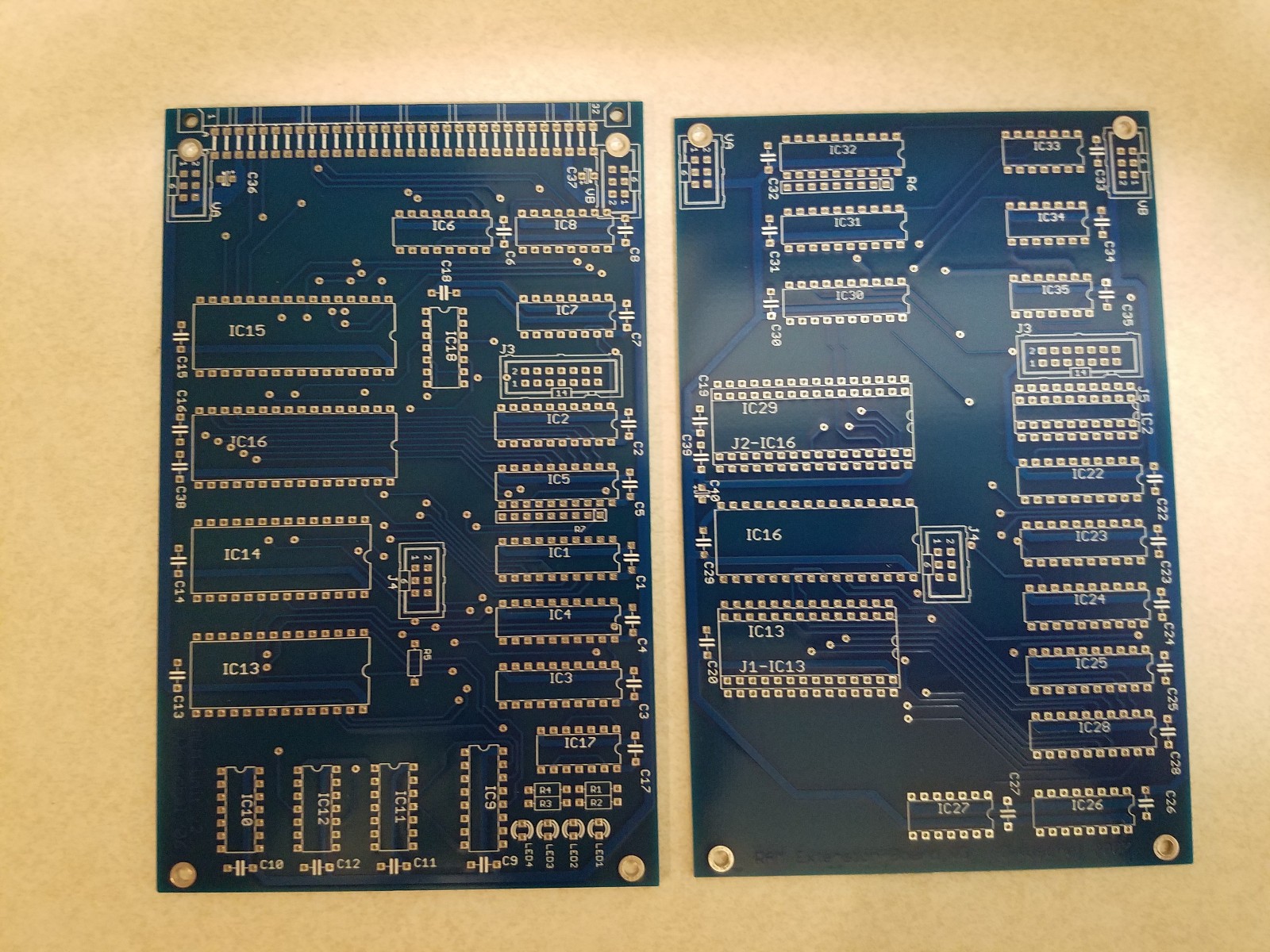 MyCPU Complete Board Set, by Dennis Kuschel, DIY Hardware Project, PCB Only