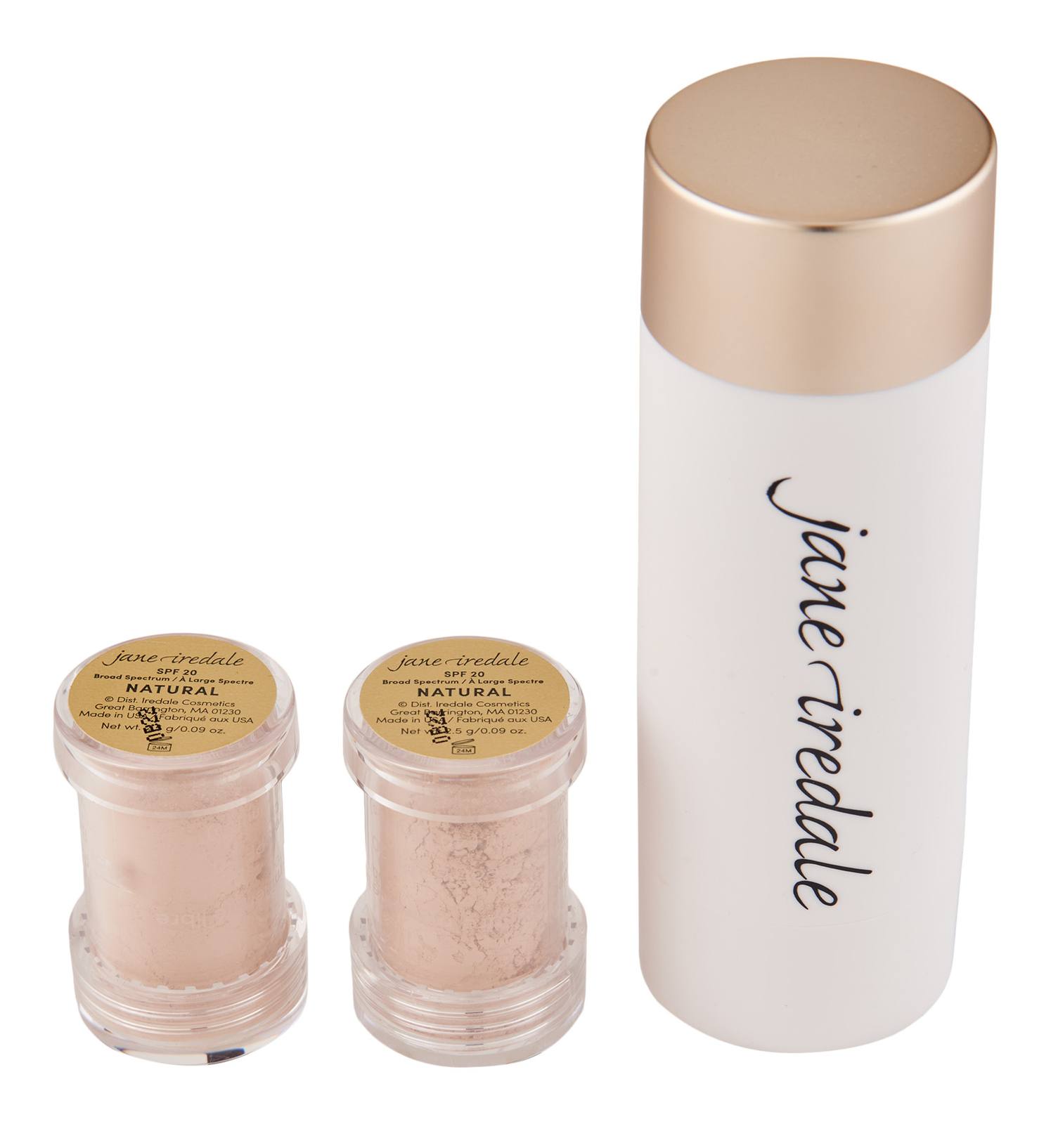 Jane Iredale Amazing Base Refill Brush with 2 Refills Natural. Foundation