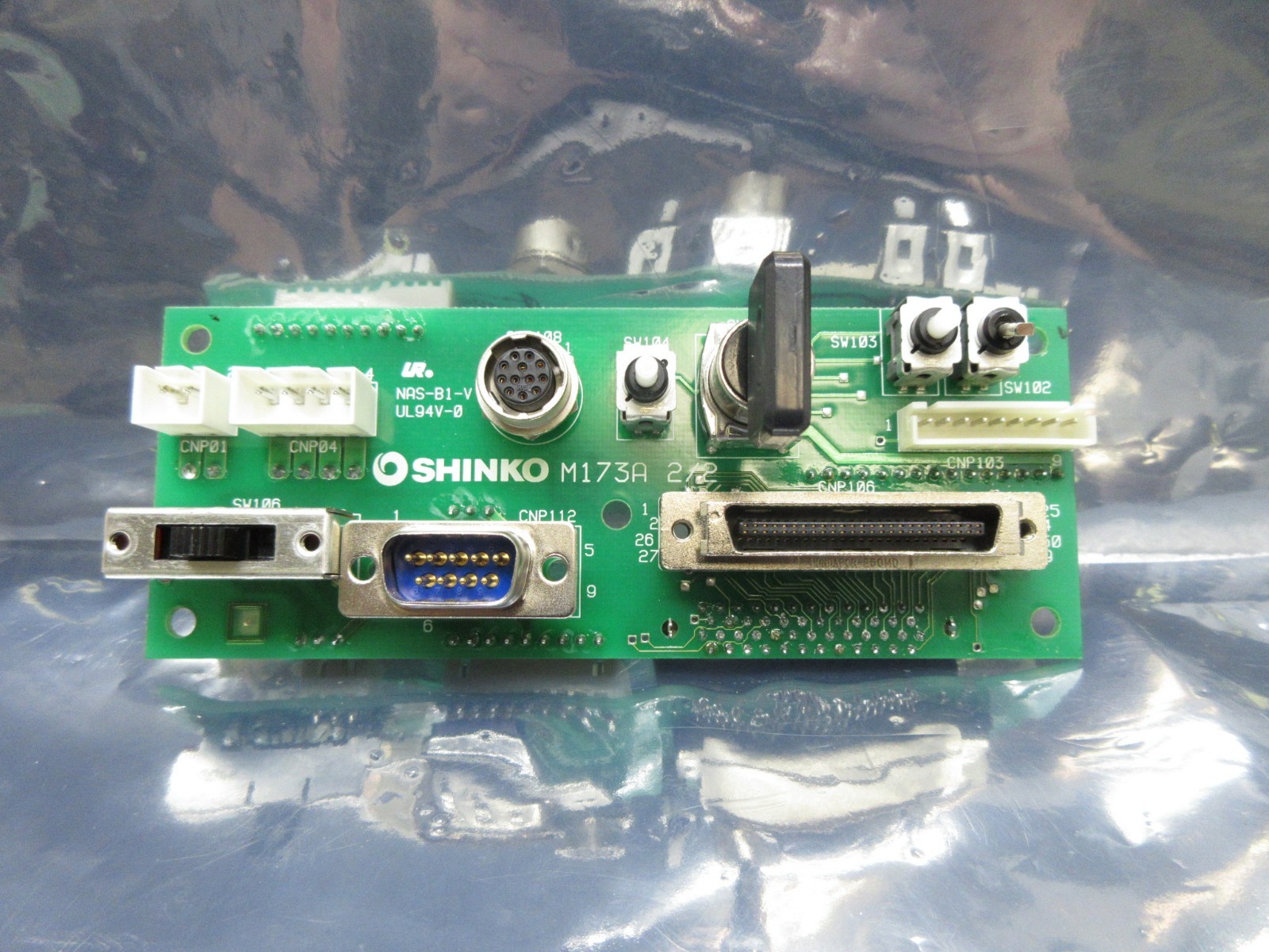 Shinko 3ASSYC80630 Operator Interface PCB with Key M173A 2/2 Asyst VHT5-1-1 Used