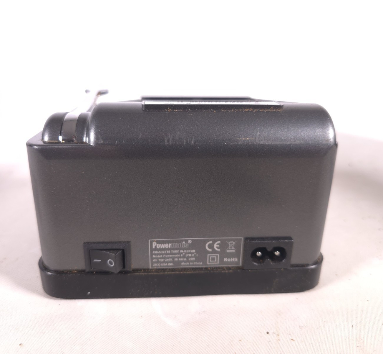 Powermatic II Plus Electric Cigarette Injector Machine W/Tray