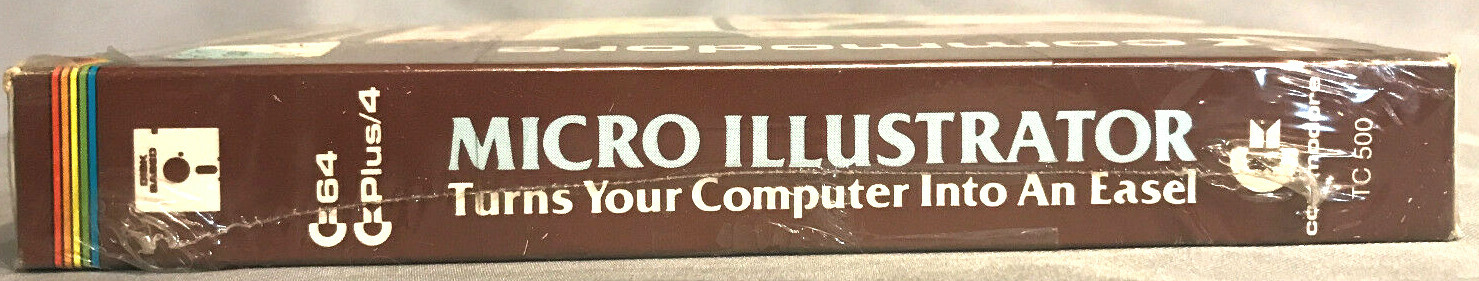 NIB MicroIllustrator C64/Pen/+4 Disk Commodore Business Machines Island Graphics