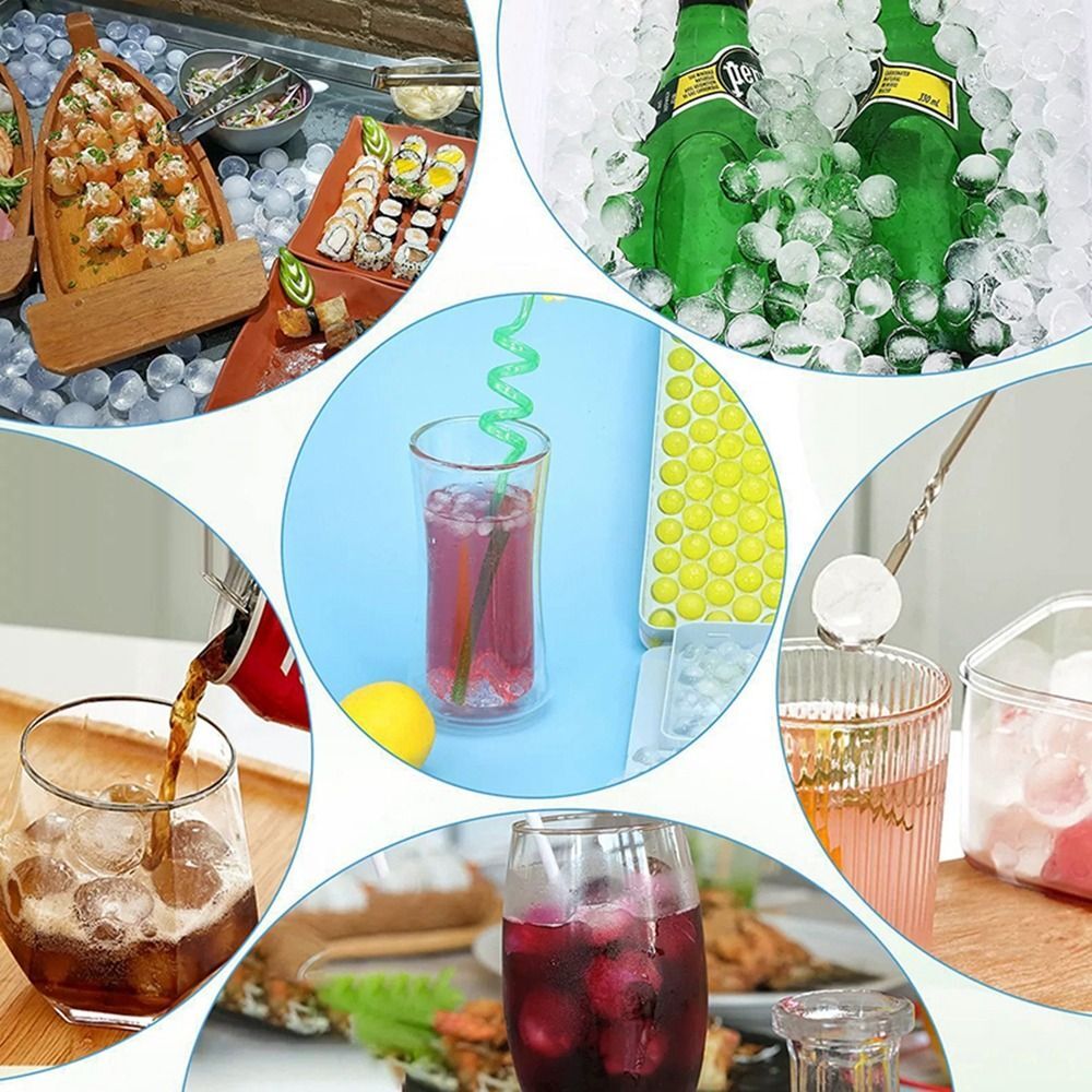 104 Holes Ball Maker Ice Cube Trays Round Mini Ice Cube Mold Ice Cube Trays DIY