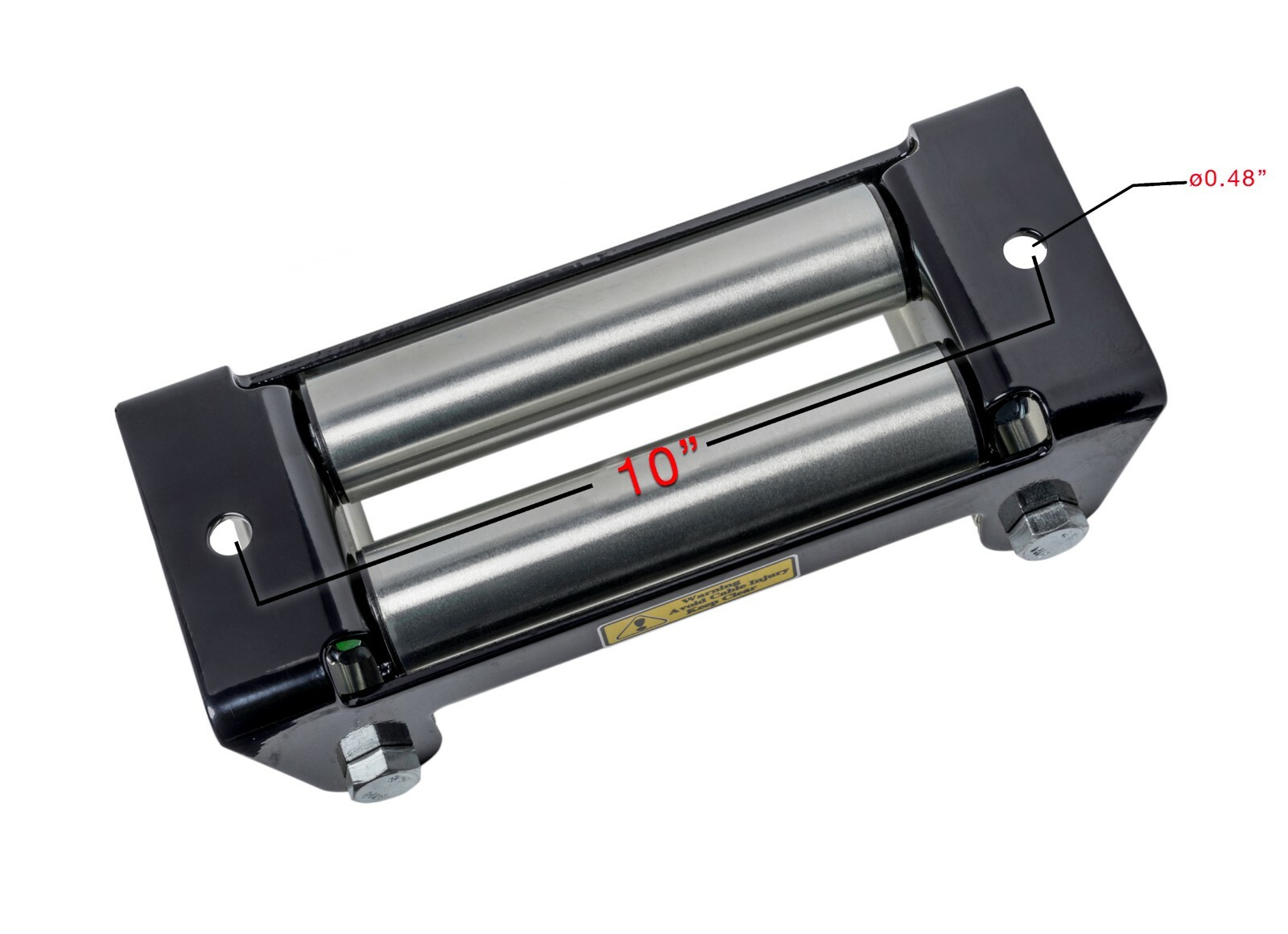 Winch Roller Fairlead 10" Universal 4 Way Roller Cable Guide heavy duty