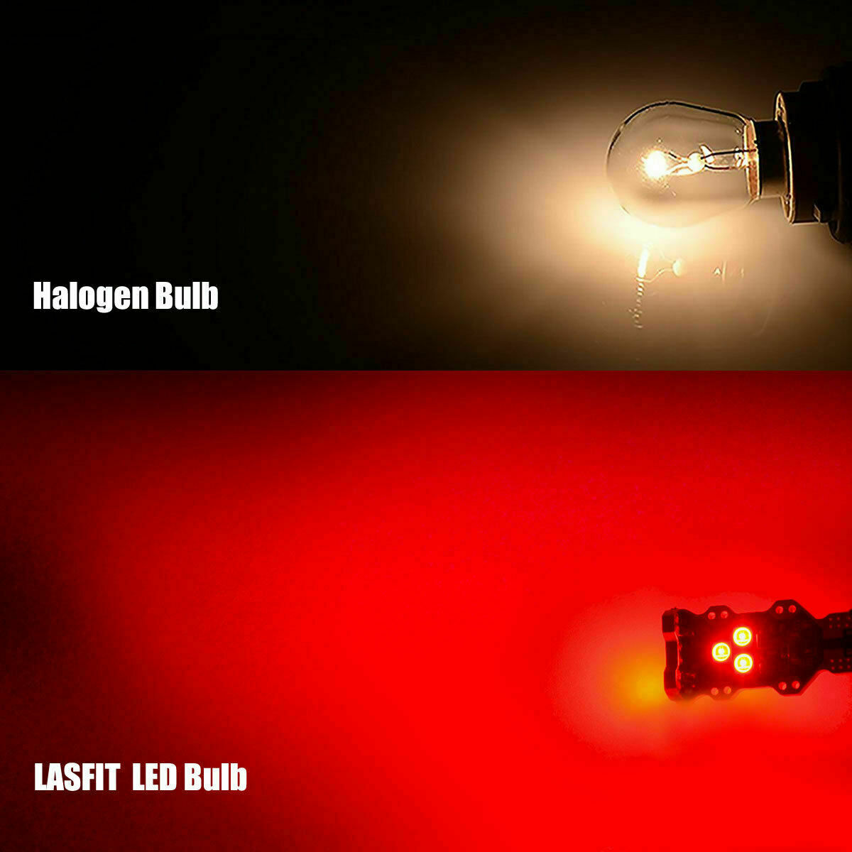 Lasfit LED 3rd Third Brake Light Center High Mount Stop Bulb 912 921 Pure Red