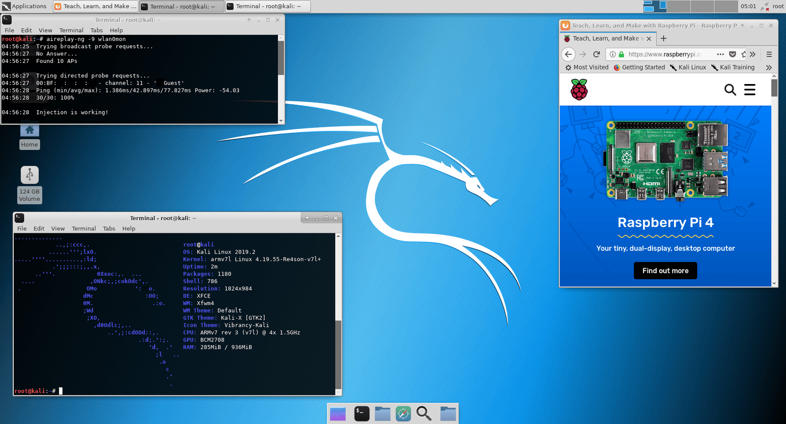 Kali Linux for Raspberry Pi micro SD Card Compatible with RPI 2, 3, 4 & 400