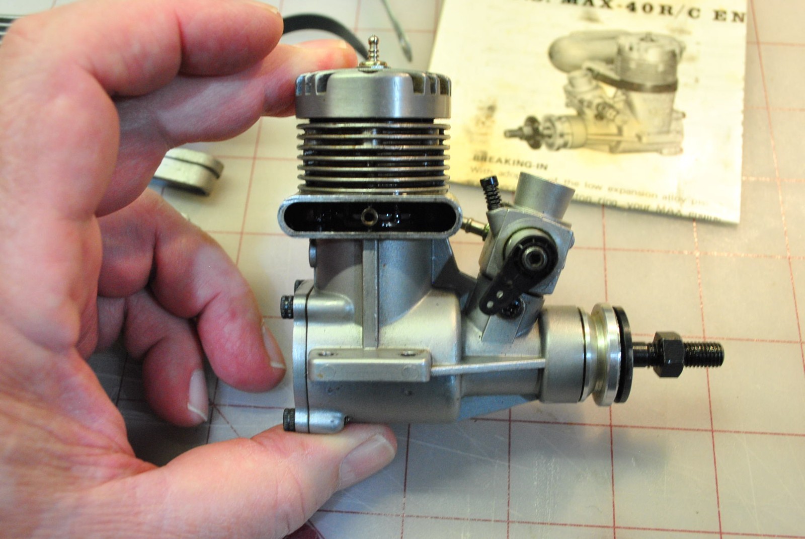 O.S. Max-H .40 RC Airplane Engine w/ Muffler, Box, Nice!