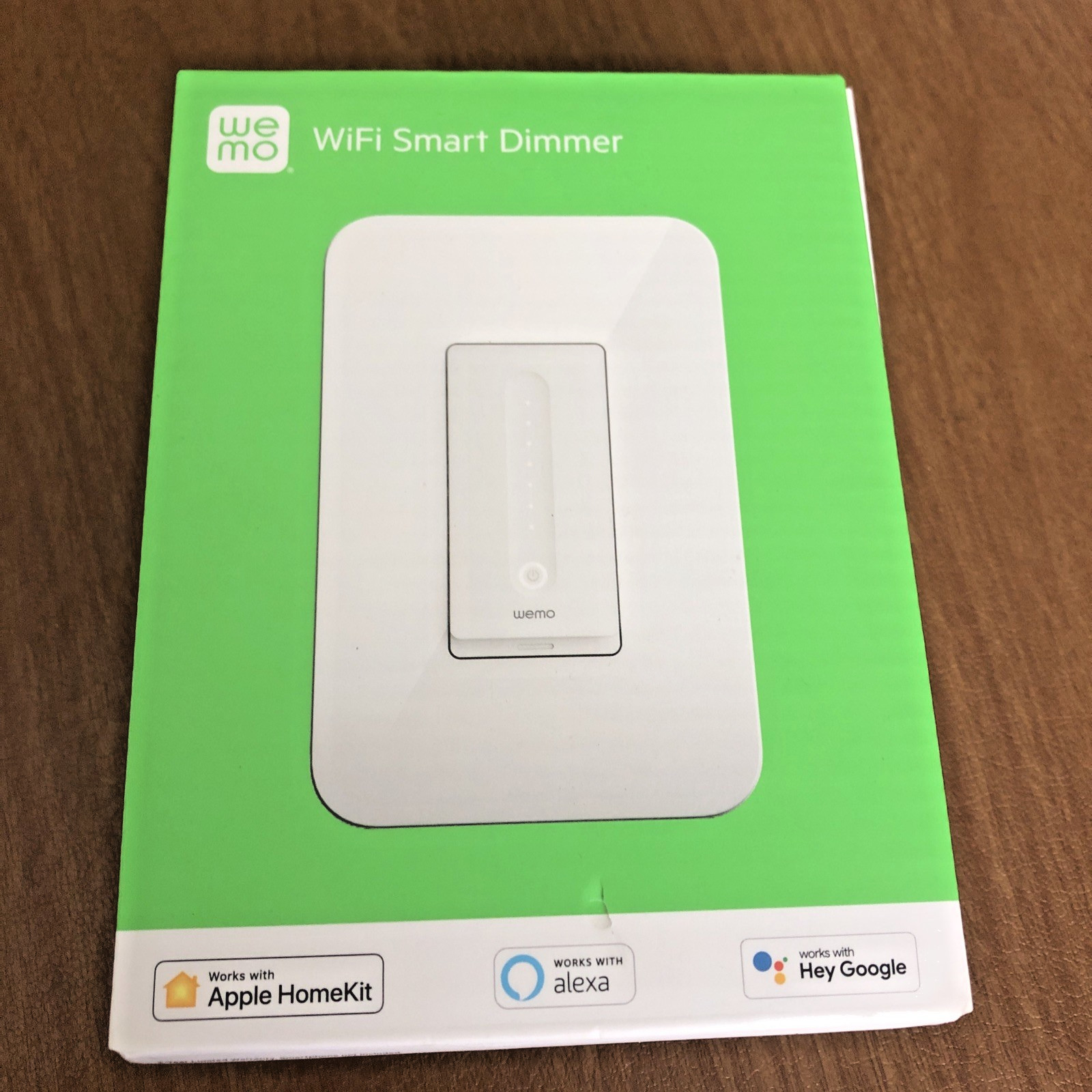 WeMo WiFi Smart Dimmer WDS060 Apple Homekit, Alexa, Google New Sealed