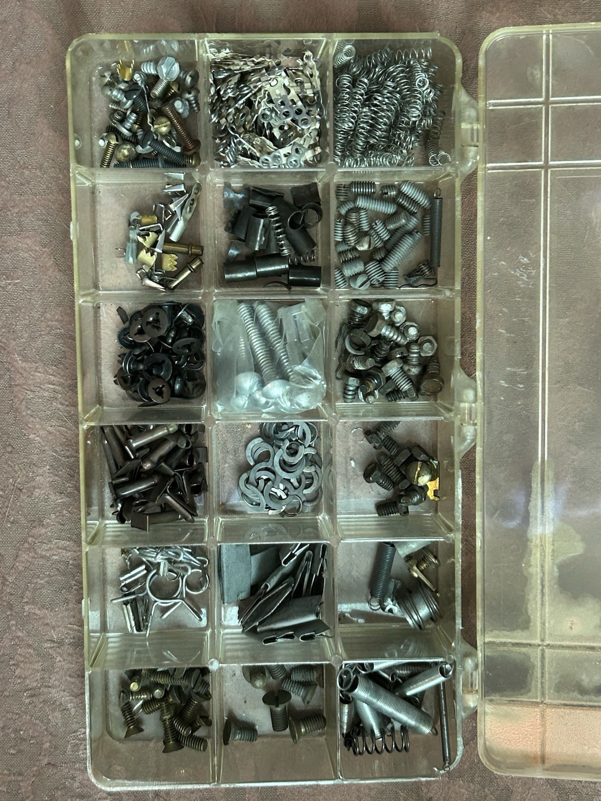 Assorted Vintage Radio Repair Parts Lot Ham Electronics Clips Screws Fasteners