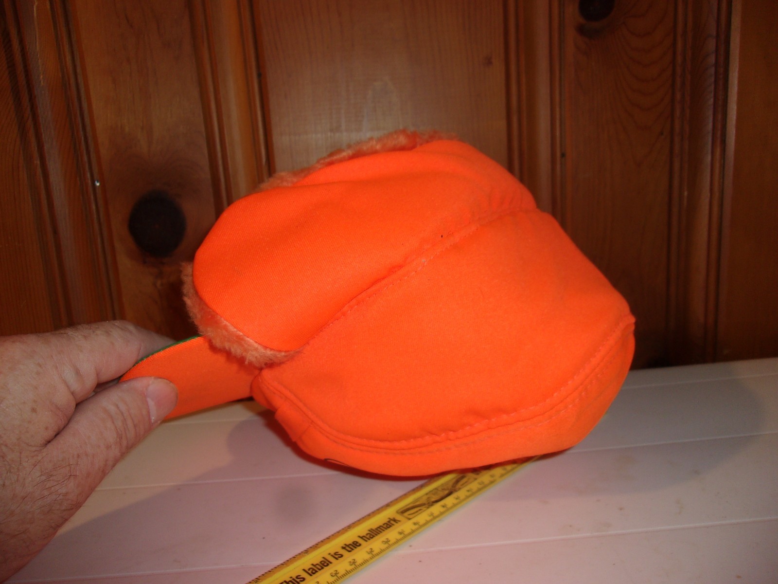 Illinois IDOT Orange Winter Hat with Ear Flaps L/XL Deer Hunting