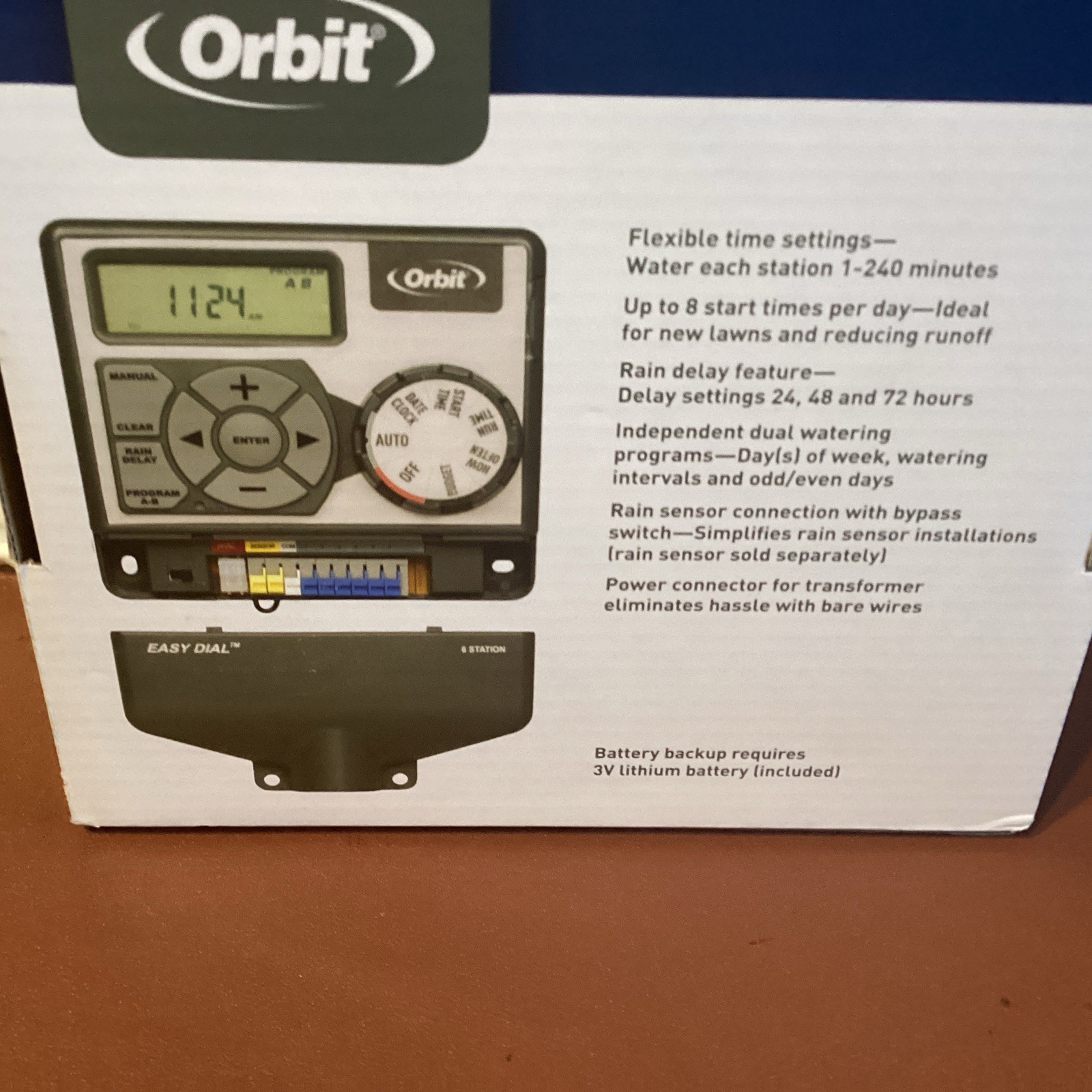 Orbit 6 Station Easy Dial Sprinkler Timer # 28966