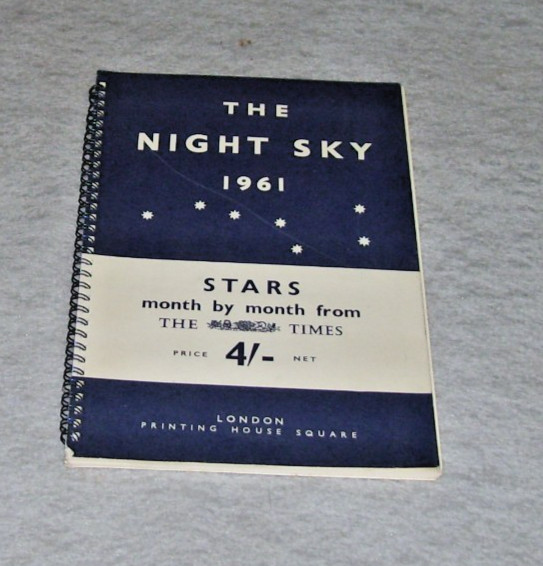 THE NIGHT SKY 1961 STARS month by month from THE TIMES ?late 1960