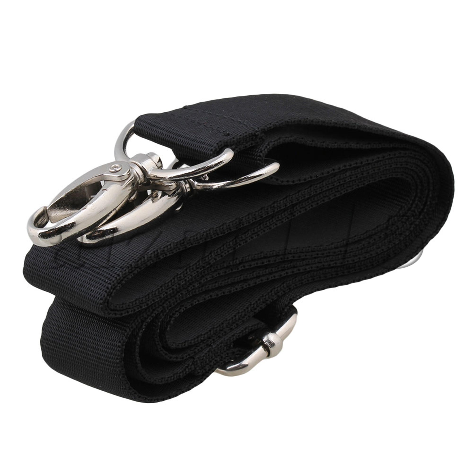 150x3cm Black Shoulder Strap Nylon Luggage Cross Messenger Bag Strap