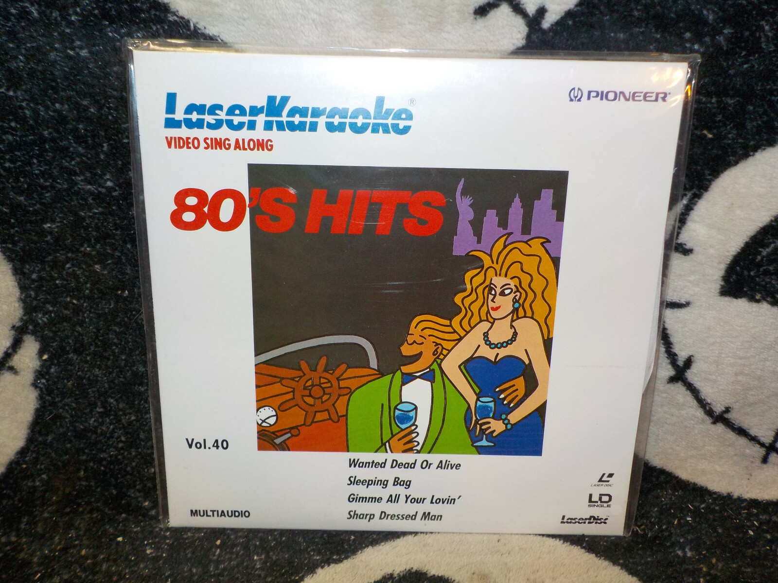 Laser Karaoke 80s Hits Vol 40 NEW SEALED Laserdisc Bon Jovi ZZ Top Free Ship $50