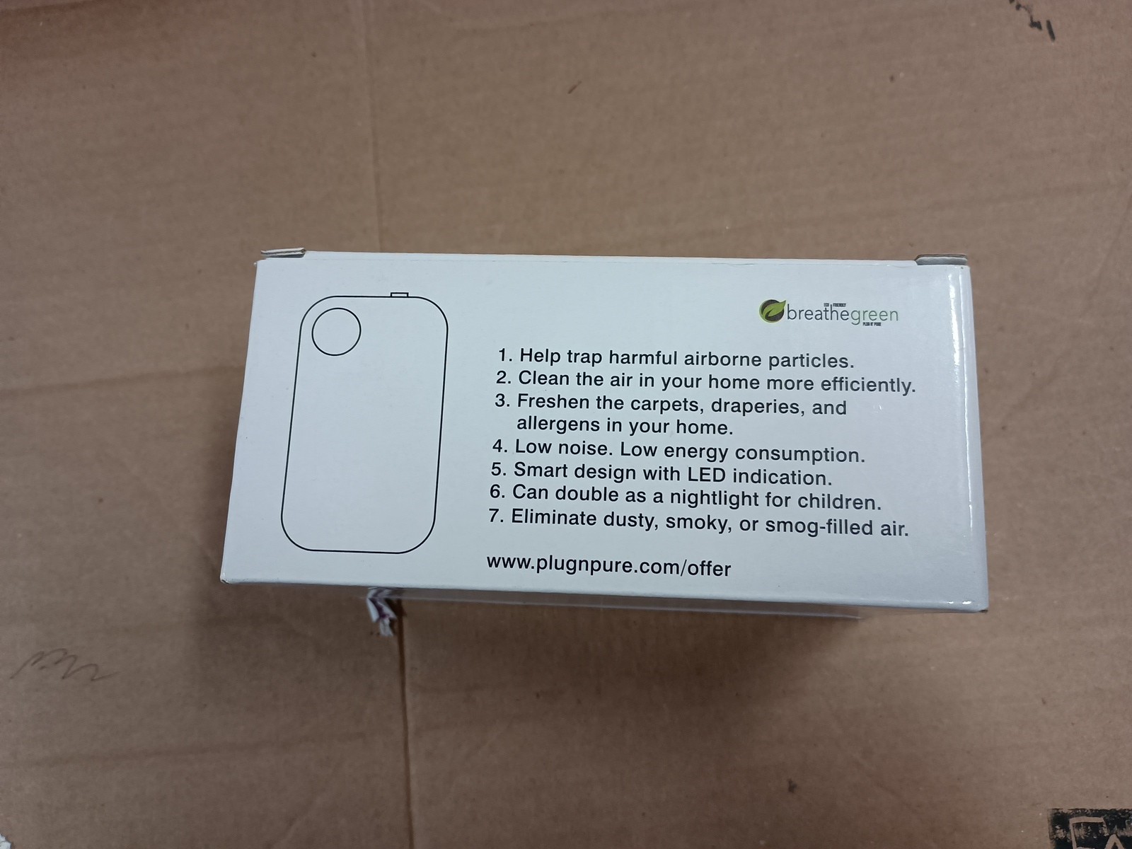 BreatheGreen Plug N’ Pure PNP-130 Eliminate Dusty Smoky or Smog Filled Air