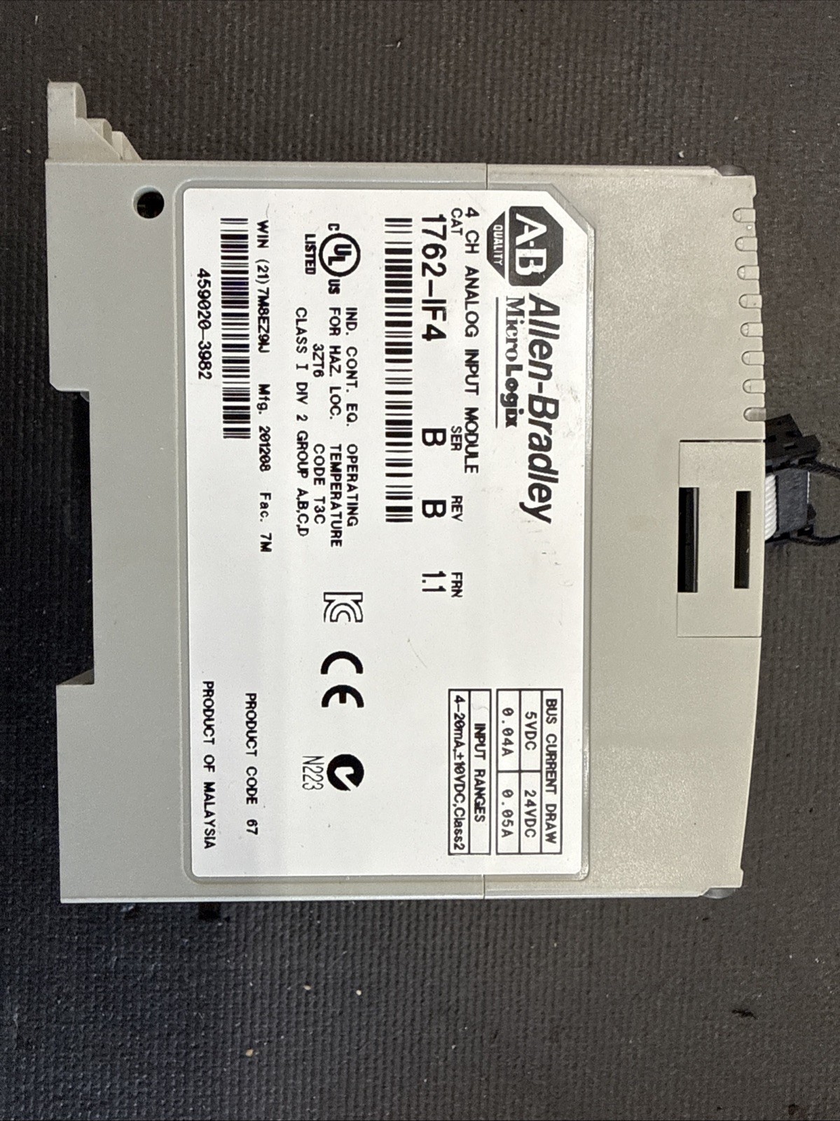 Allen-Bradley 1762-IF4  Input Module