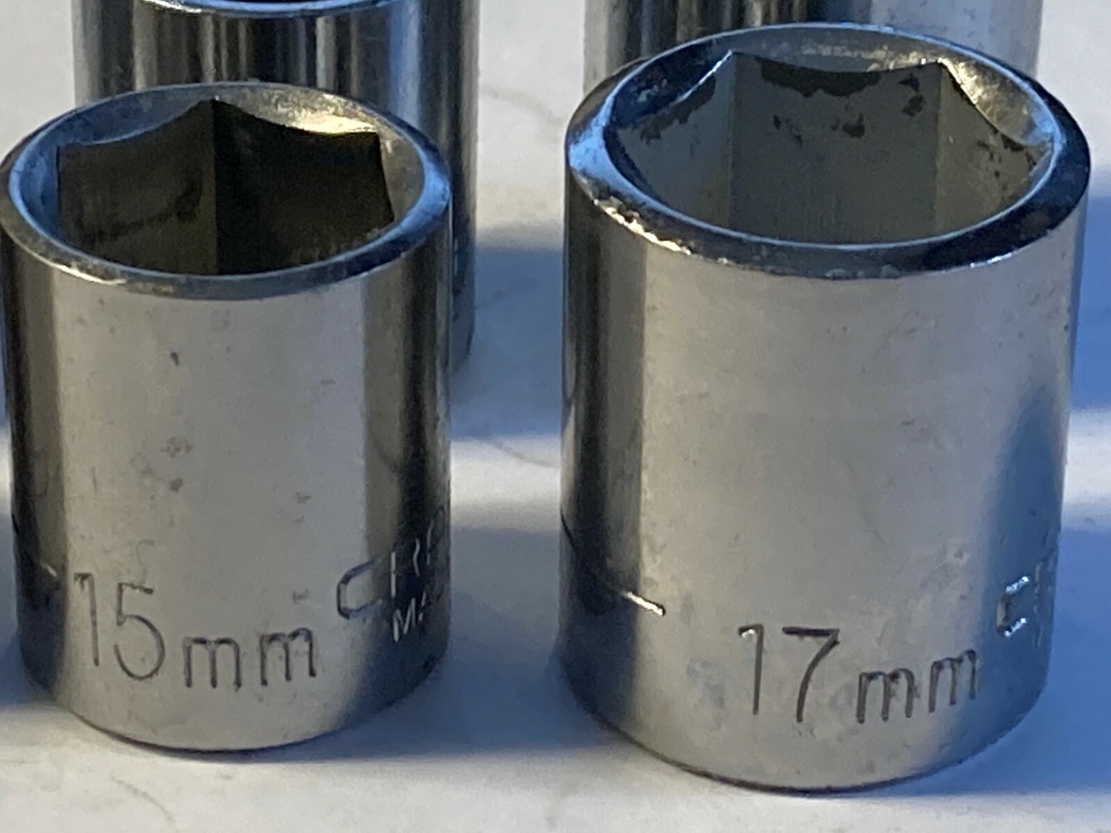 Craftsman 3/8 drive 6pt Shallow, EE - Series METRIC Socket 9-19mm Choose - USA