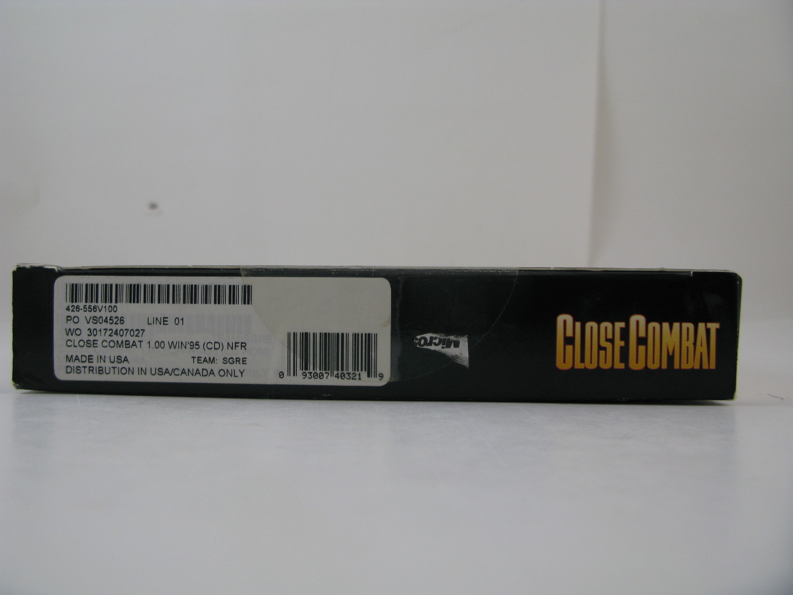Close Combat -Microsoft - SEALED - Vintage Big Box Computer Game Windows 95 CD