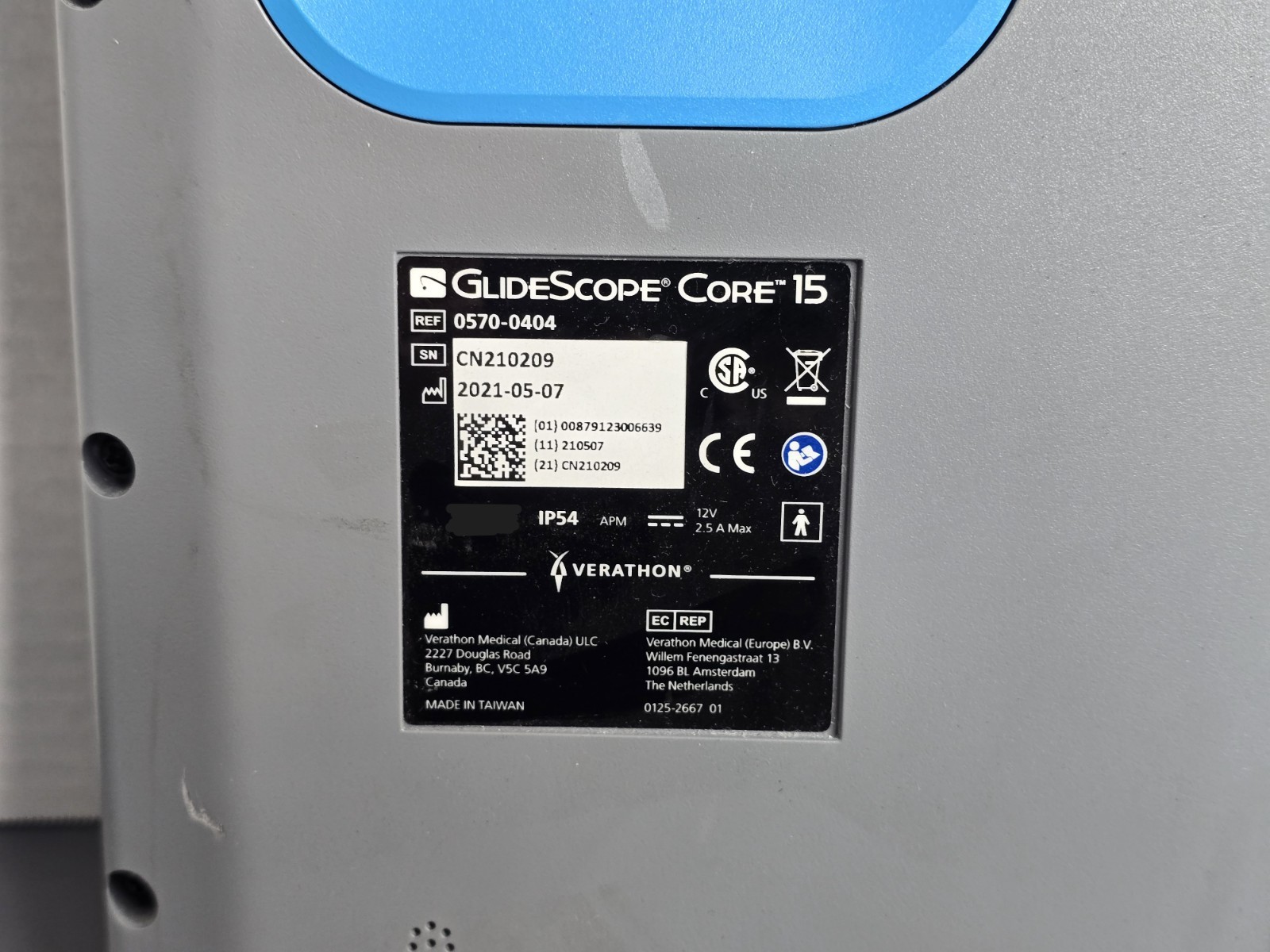 GlideScope Core 15 Video Display 0570-0404 Touchscreen FHD 15" System