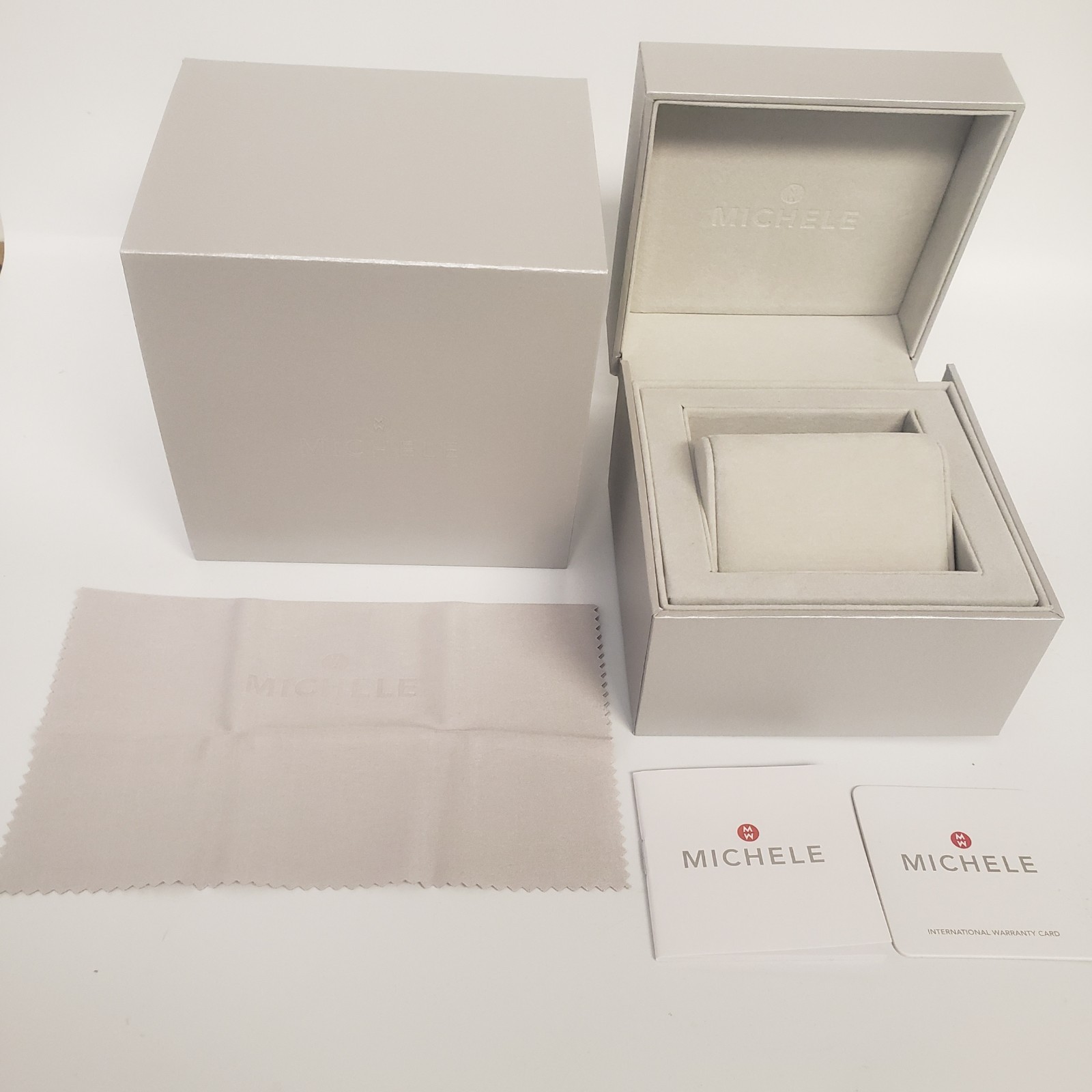 Michele Authentic Grey Gift Watch Box - NEW