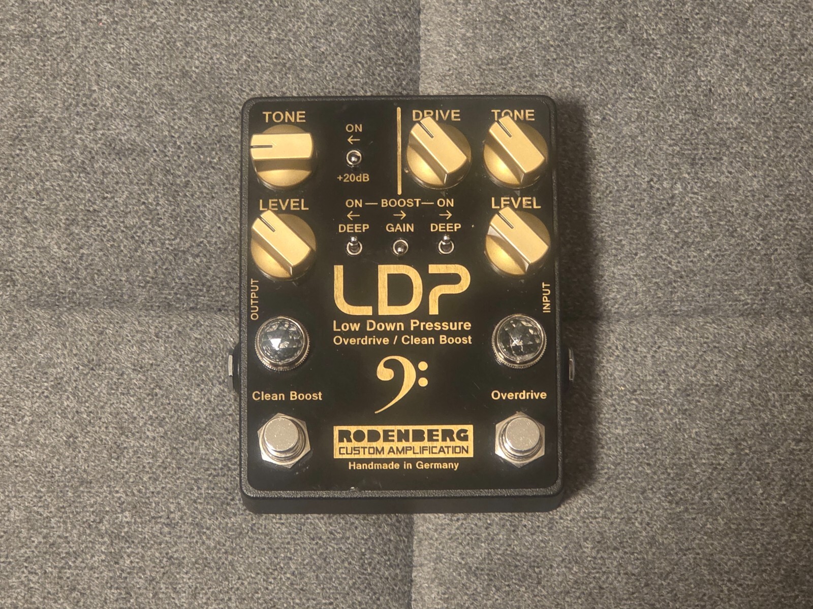 Rodenberg Low Down Pressure Bass Overdrive/Boost Pedal