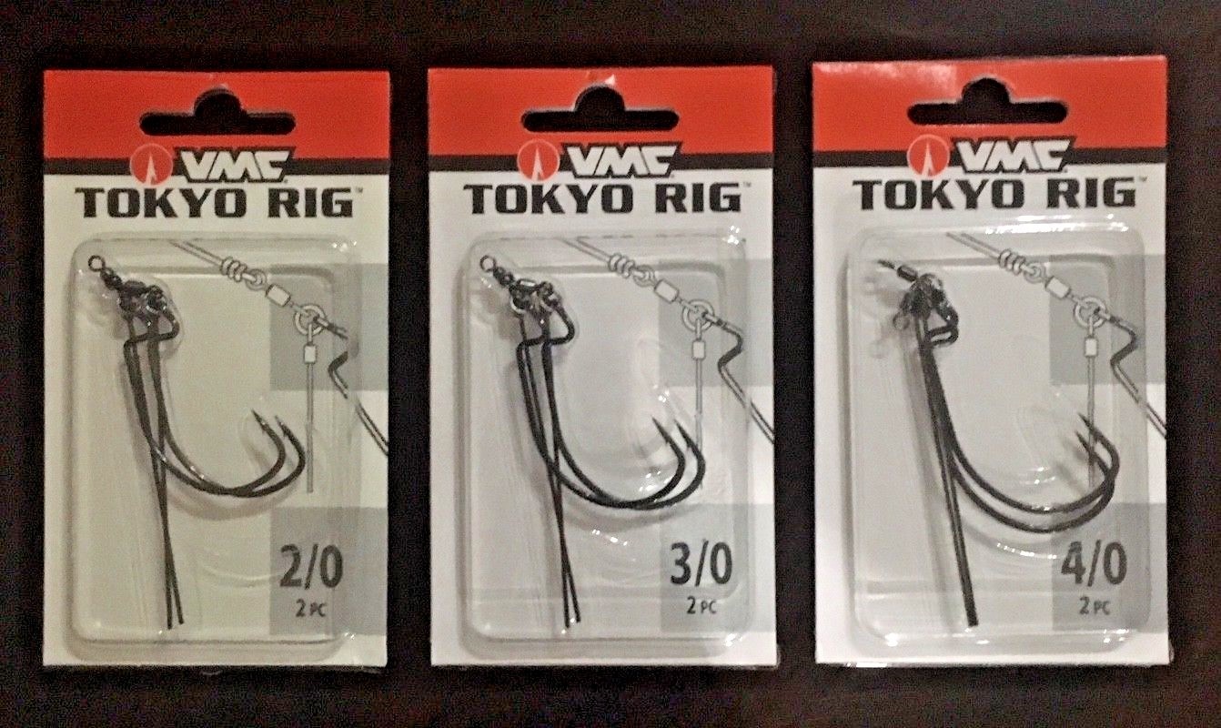 VMC Tokyo Rig  EWG Wide Gap 2/0 3/0 4/0 5/0   Black Nickel  - Choose