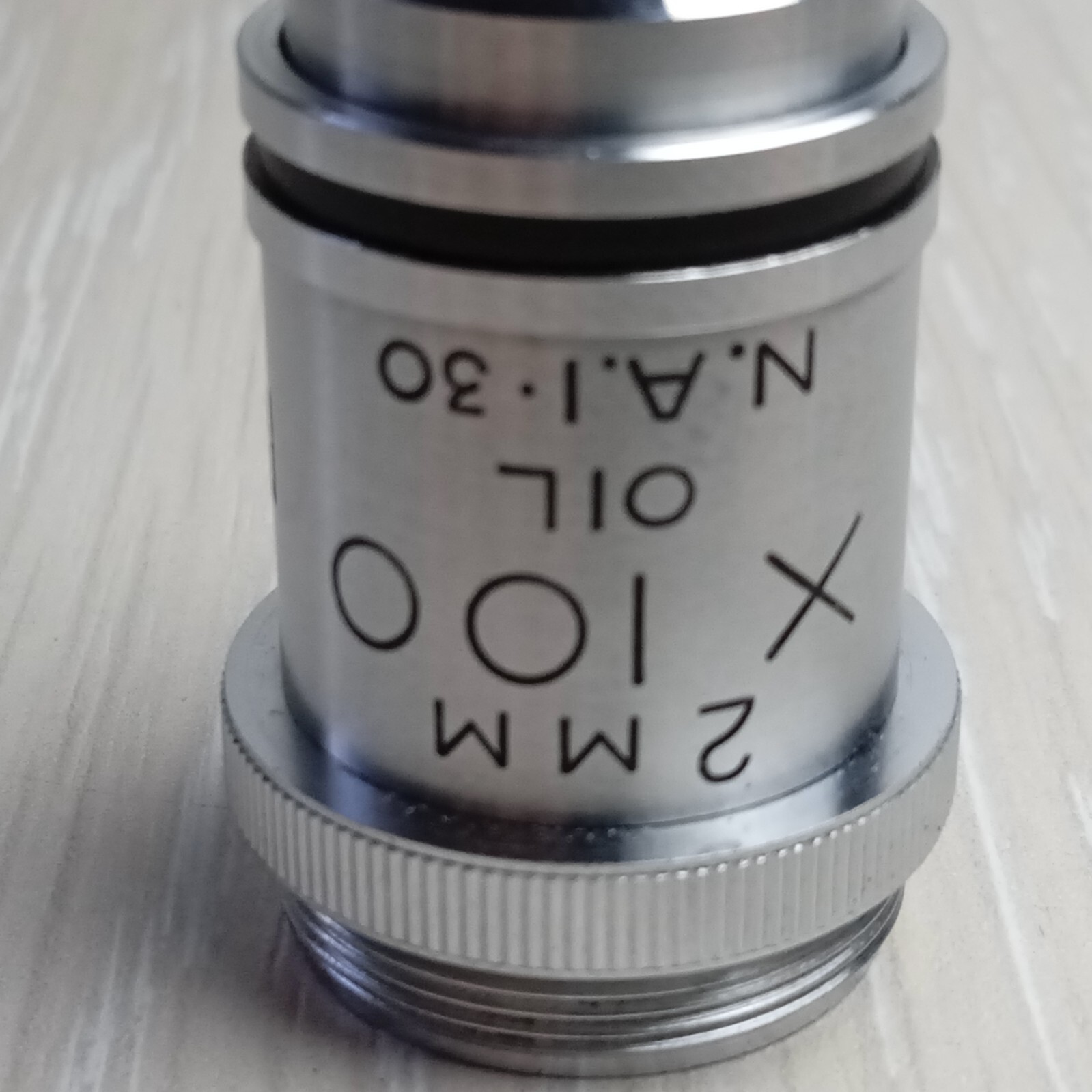 MICROSCOPE OBJECTIVE Lens 100x PH3 N.A. 1.30 OEL 2MM GZ #0185
