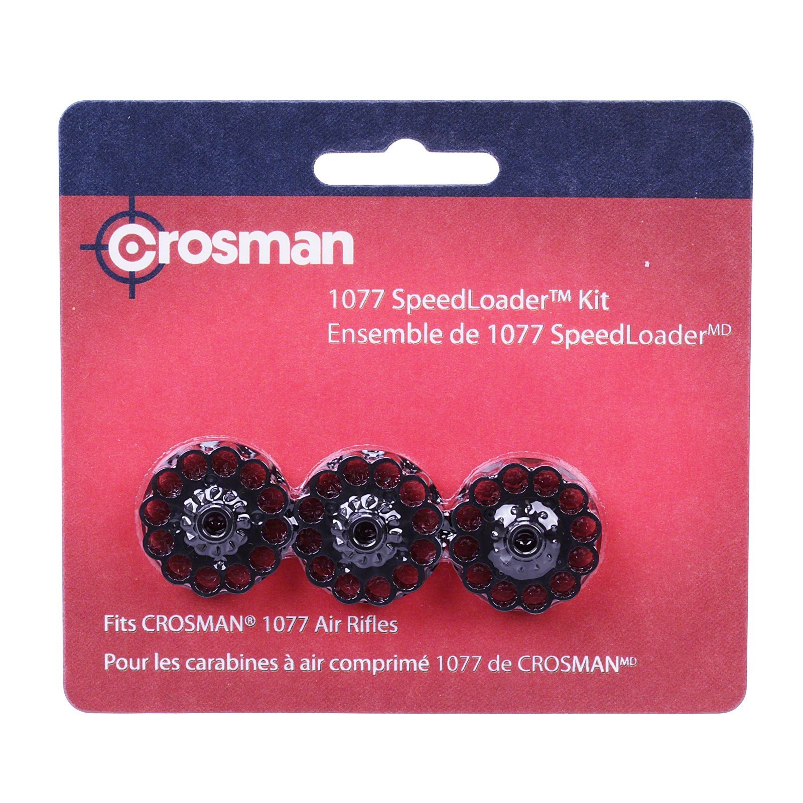 Crosman 0413 Speedloader .177-Caliber Pellet Clips (3-Count) One Size, Black