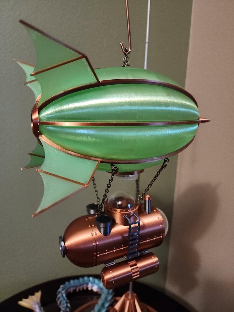 Steampunk Weekender Submarine Airship Lamp