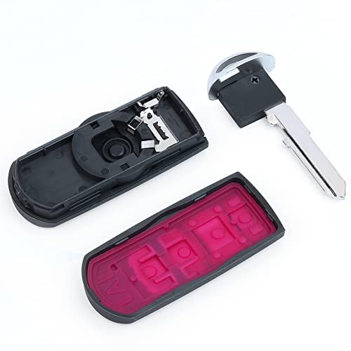 Beefunny Replacement Remote Car Key Shell Case Fob 4 Button for Mazda 3 6 204 1