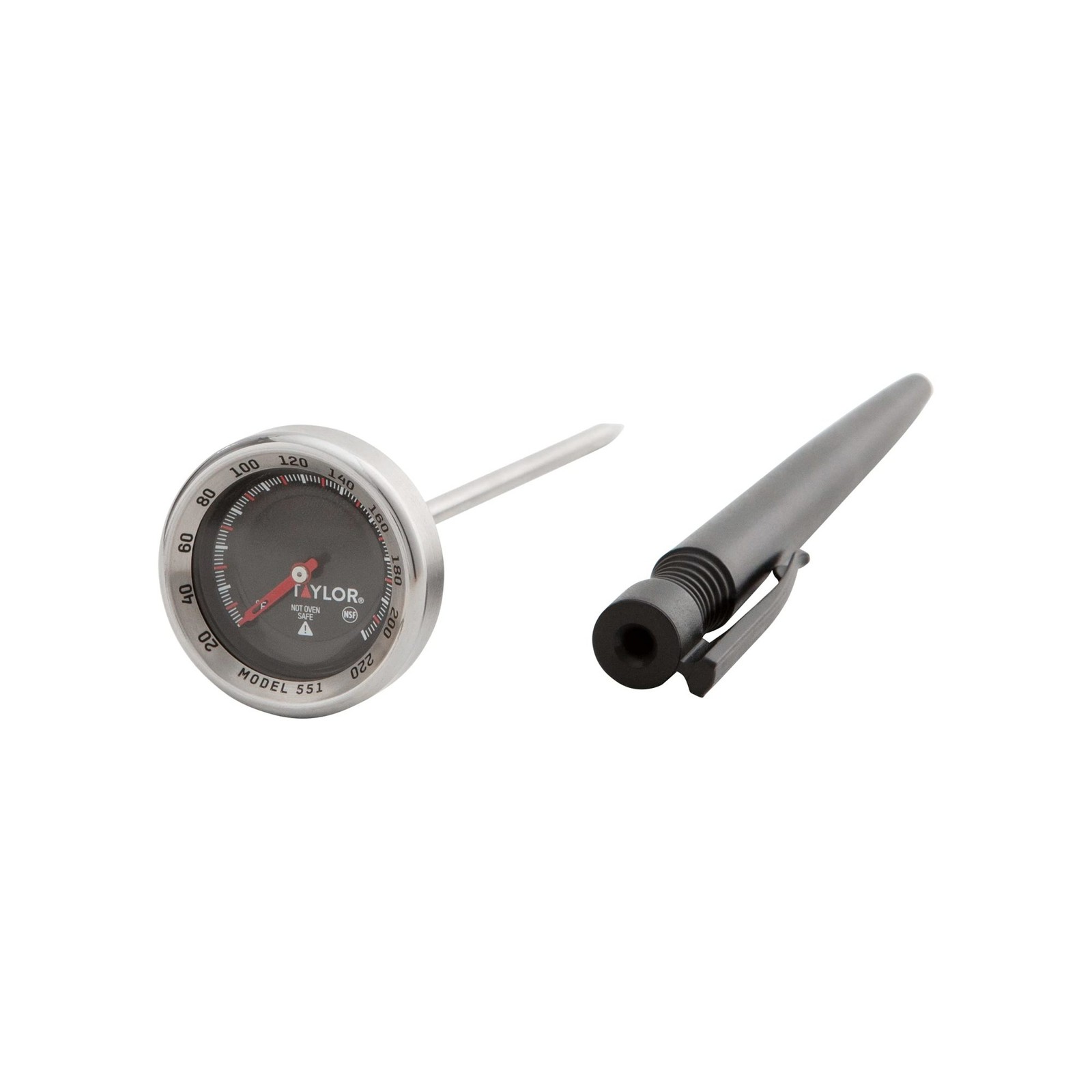 Taylor Pro Series Analog Instant Read Food & Meat Thermometer Black