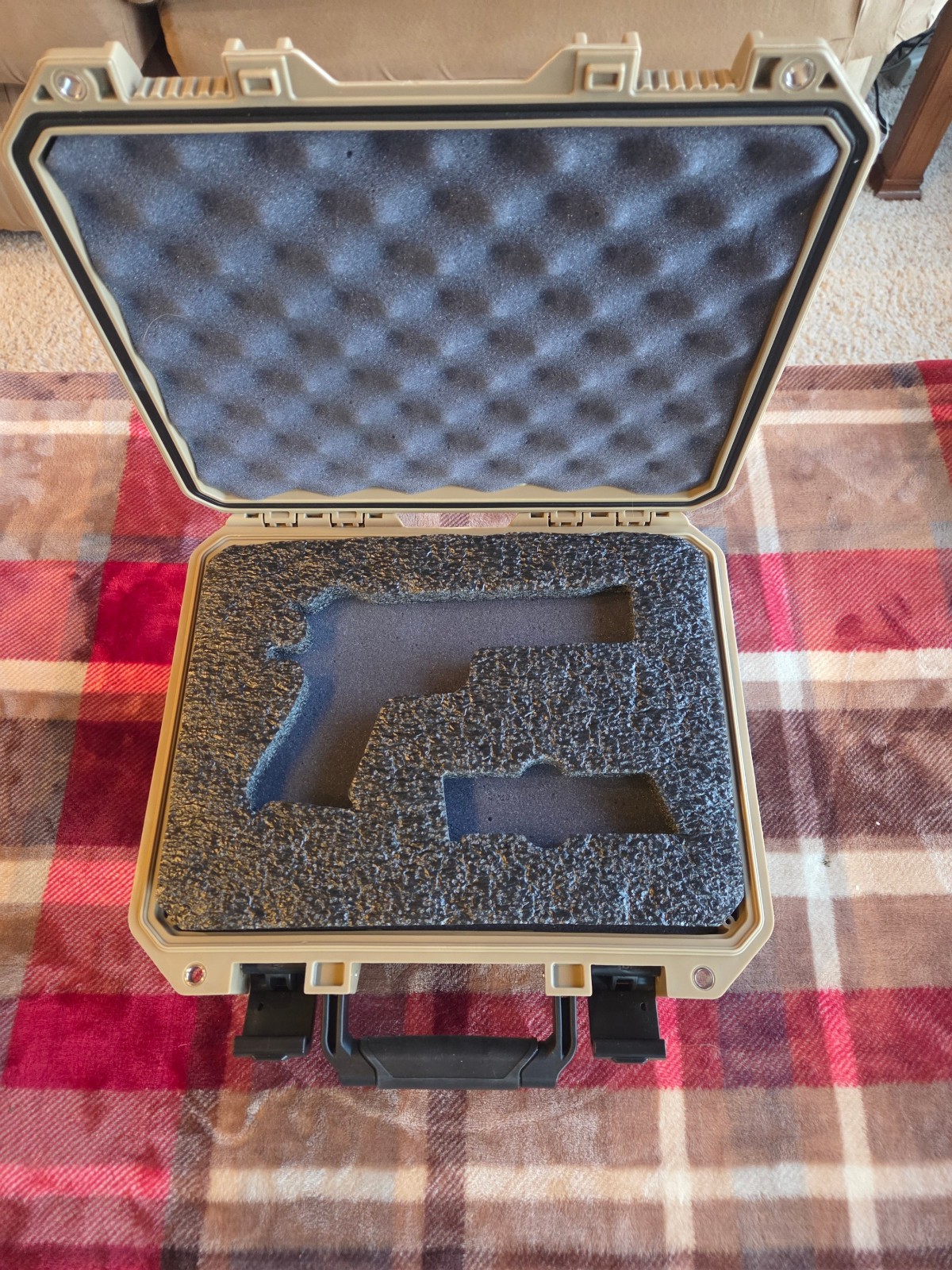 CMP Hard Pistol Handgun Case For 1911 1911A1 w/ Foam Made In USA By Flambeau Tan