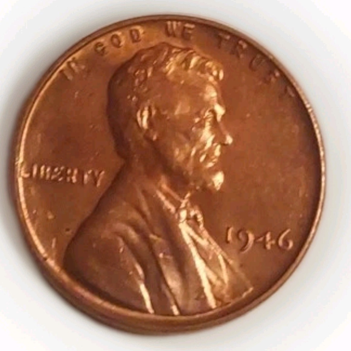 1946 P Lincoln Wheat Red Uncirculated Cent Penny Free Post w/Tracking