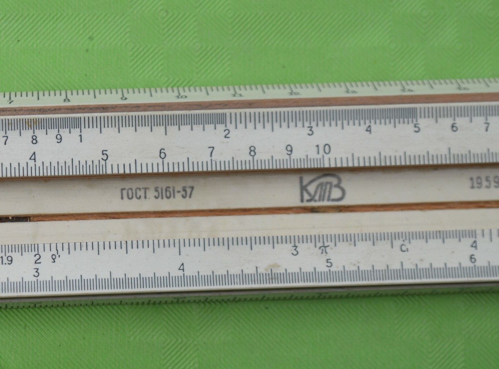USSR manufactured slide rule with case