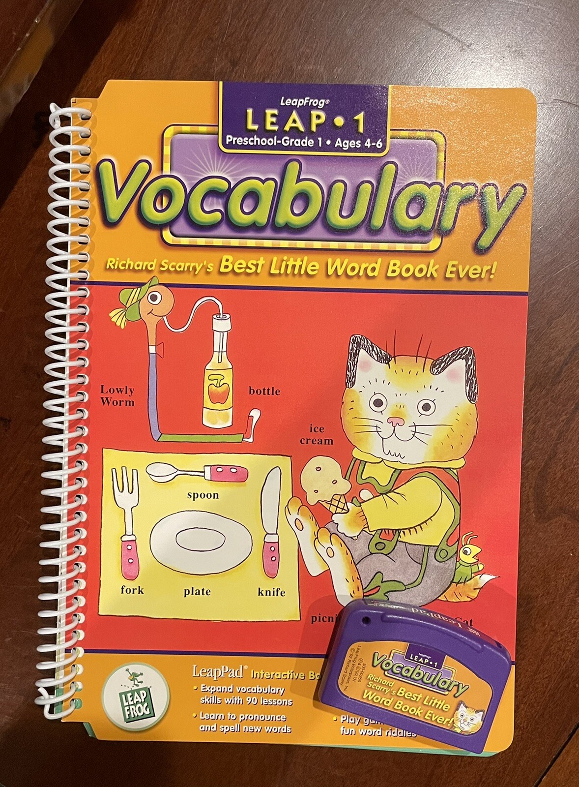 LeapFrog LeapPad System Book & Cartridge Richard Scarry Best Word Phonics