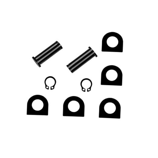 Black Foot Peg Mounting Hardware Kit - Anti-Rattle Spring Washers & Black#1P