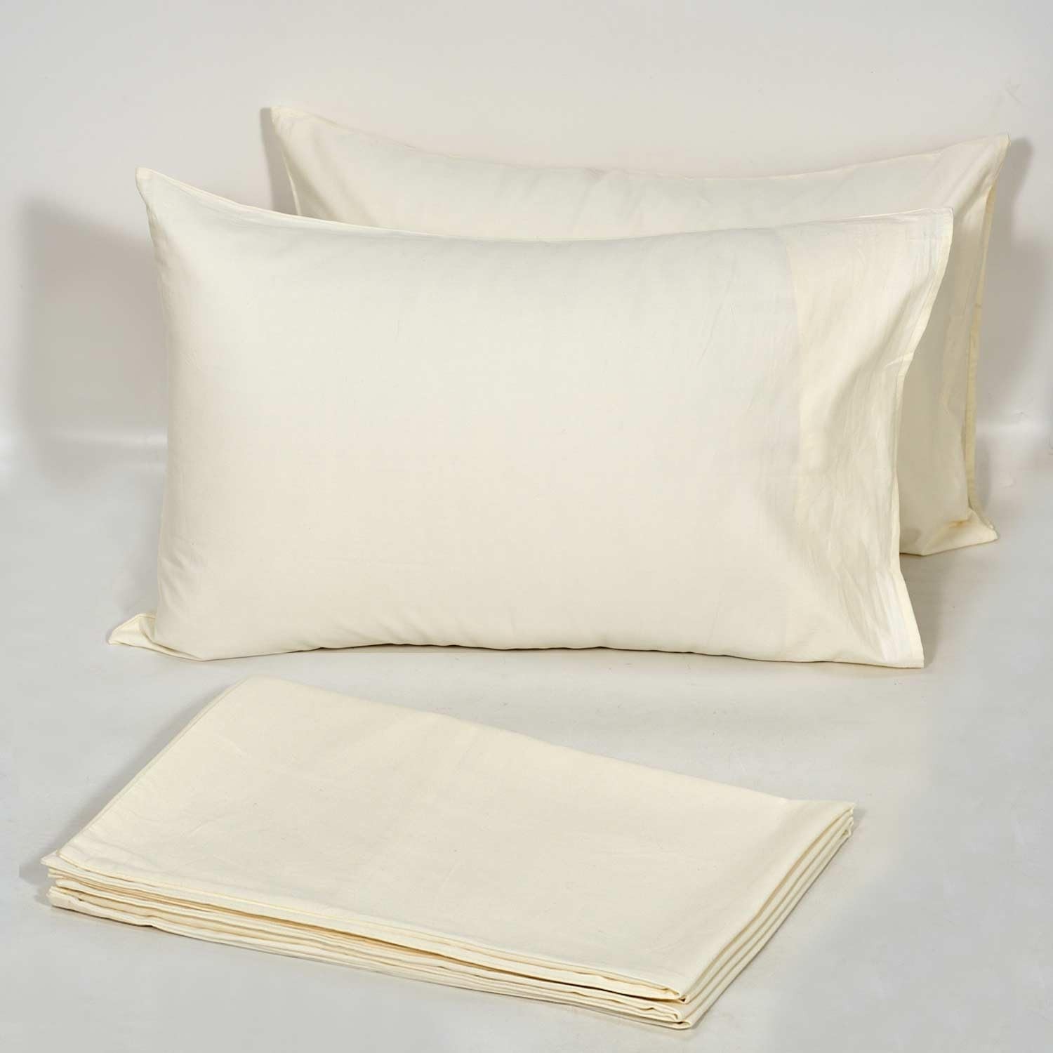 800 Thread Count Pillow Cases，100% Cotton，Queen 20×30 Inch Se