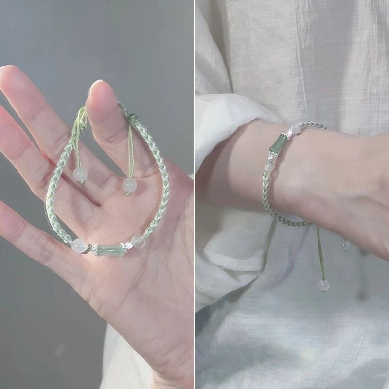Fashion Bamboo Braided Bracelet Adjustable Bangle Men Women Couple Jewelry Gift