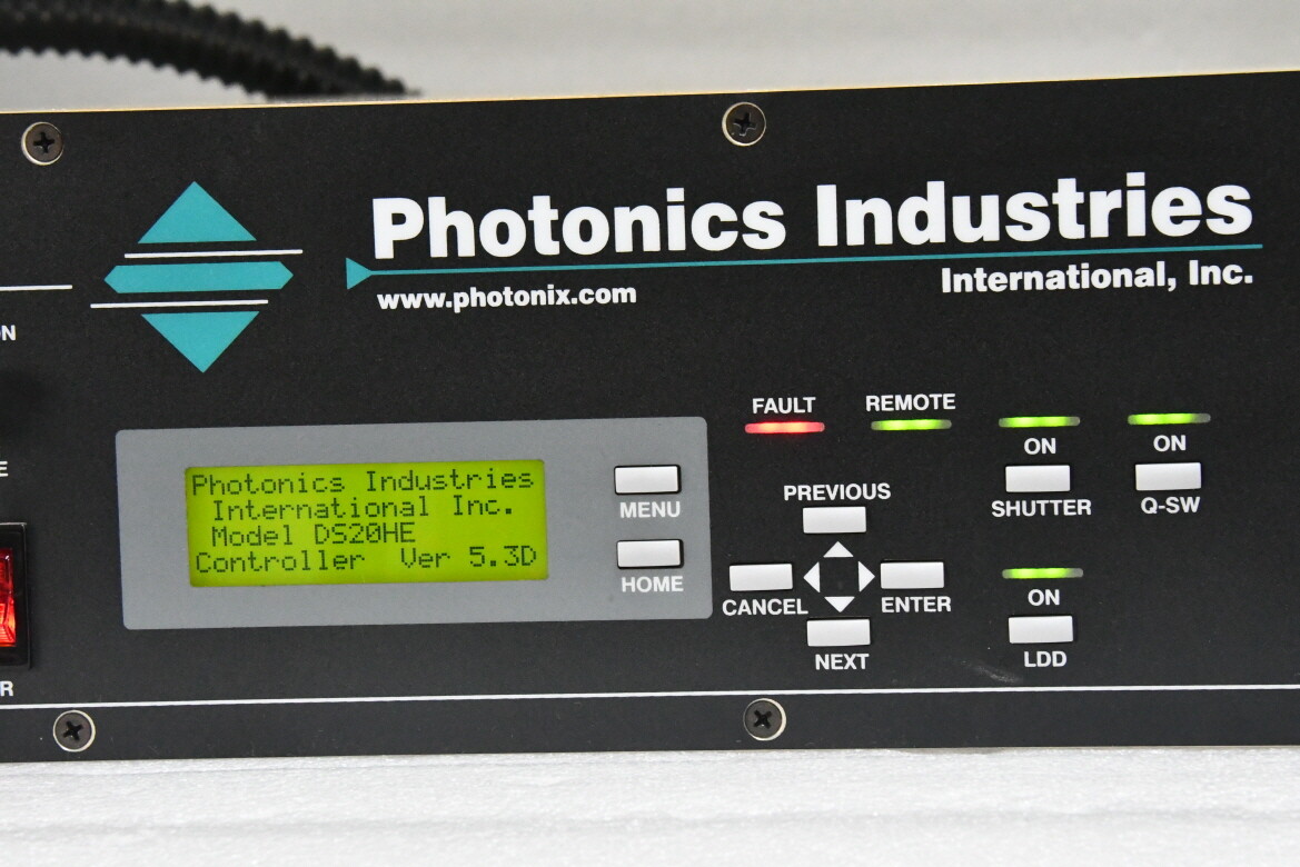 PHOTONICS INDUSTRIES DS20HE-532 Laser + DS20HE-532D/R Controller