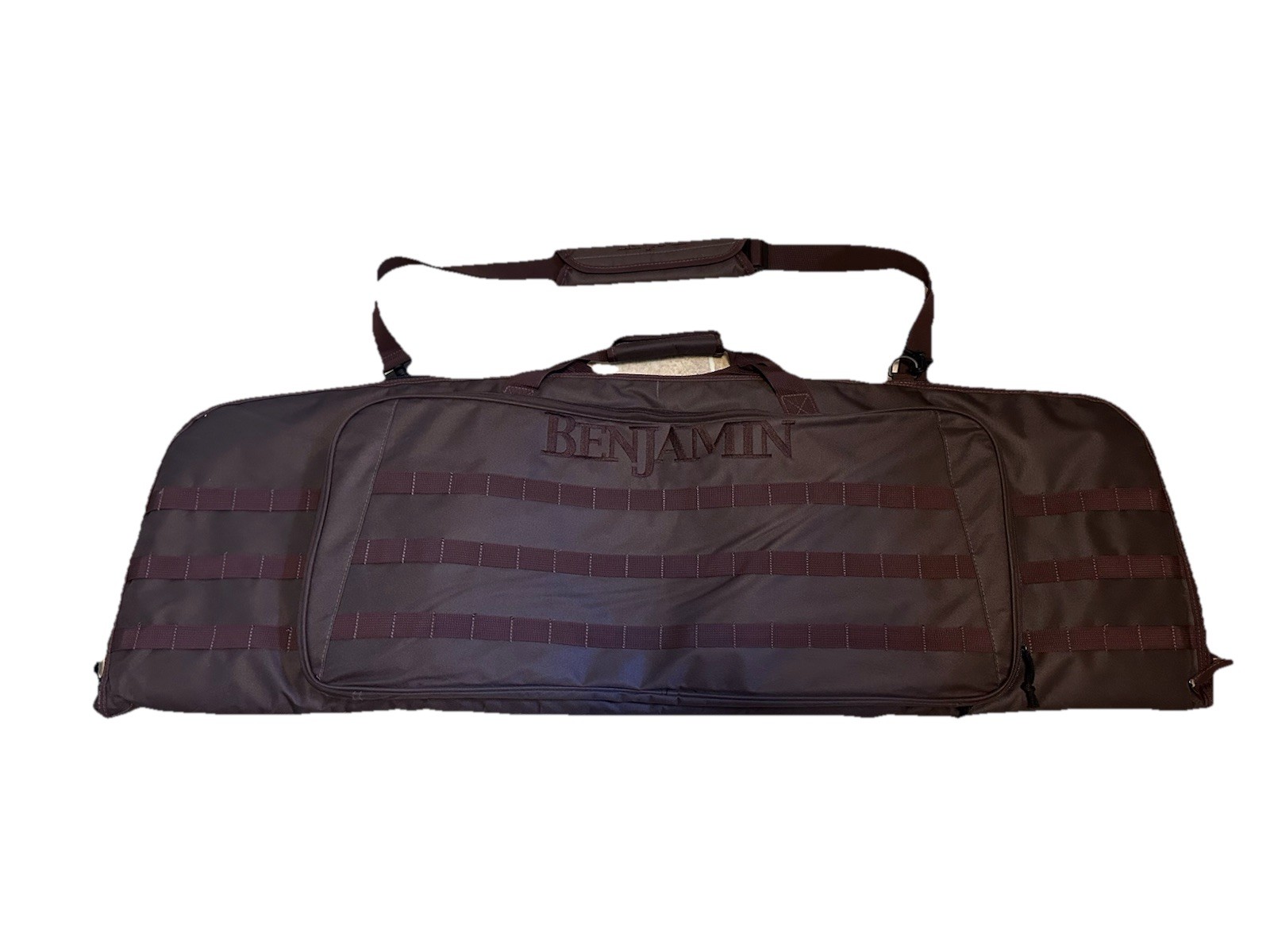 Benjamin Air Rifle Soft Case & Carrying Strap, 48 In. Brown, Exterior Pocket