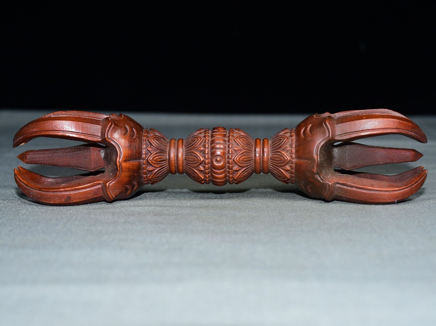 Exquisite Small Leaf Boxwood Diamond Pestle Handle
