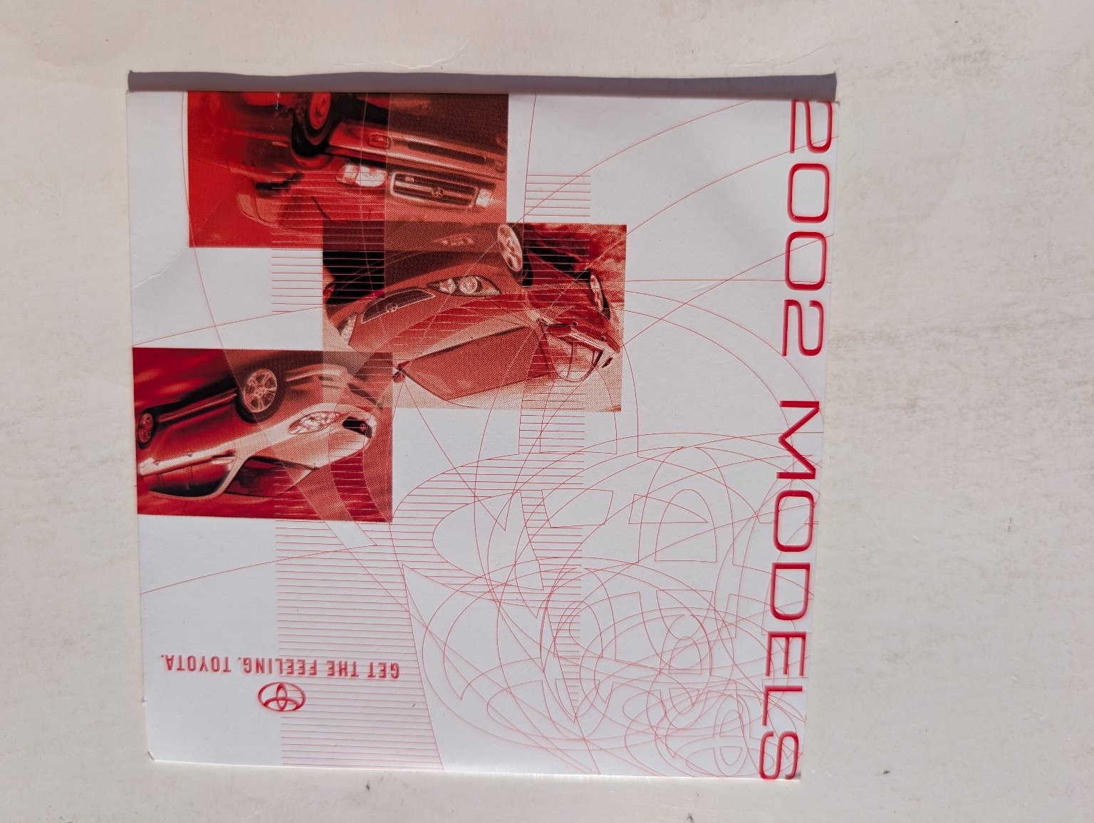 Toyota 2002 Models Software CD-ROM Sleeve PC Mac