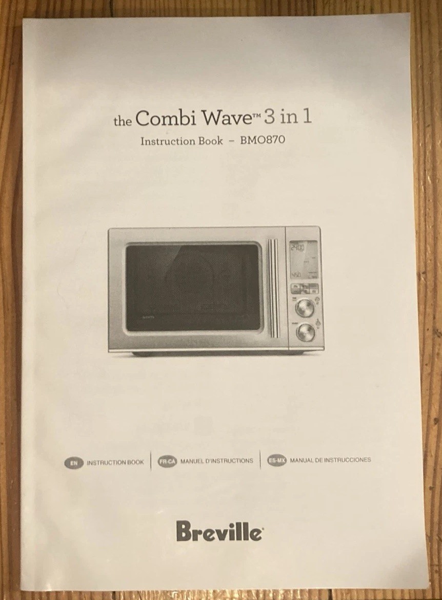 Breville Combi Wave 3 In 1 Air Fry Convection Microwave BMO870 Instruction Book