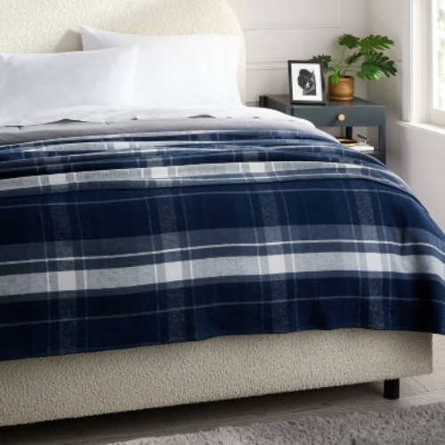 Brushed Cotton Blanket Plaid - Threshold™