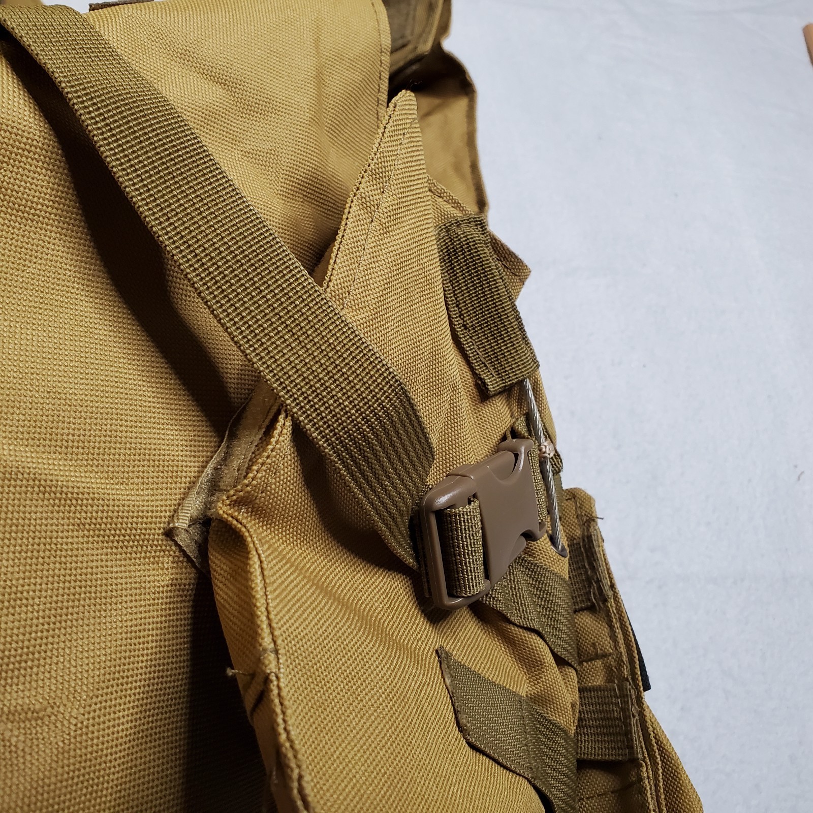 Tactical Vest Adjustable One Size Fits Most Tan See Description