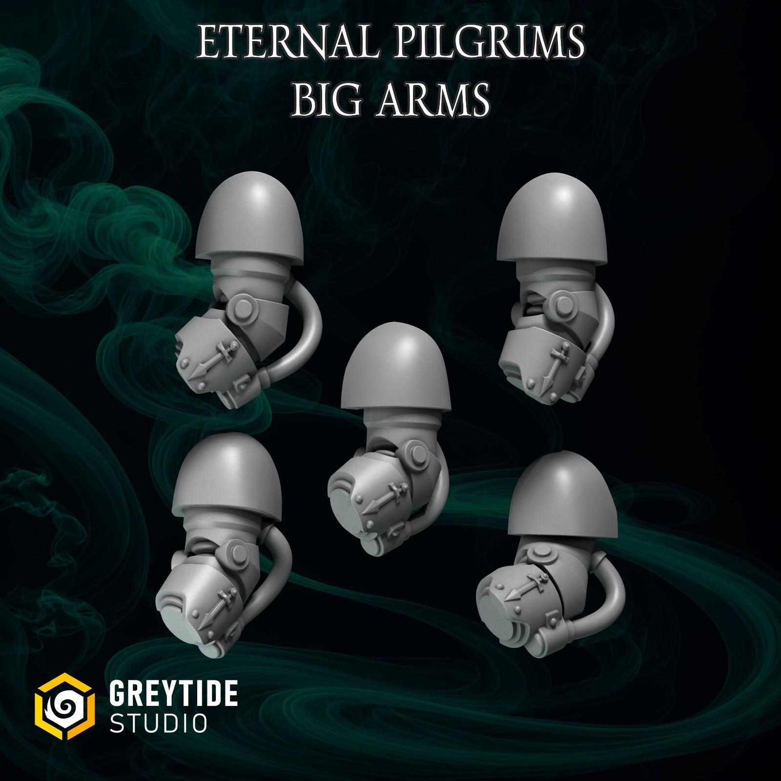 Eternal Pilgrims Big Armor Upgrade Bits | 16K Resin 3D Printed [Greytide]