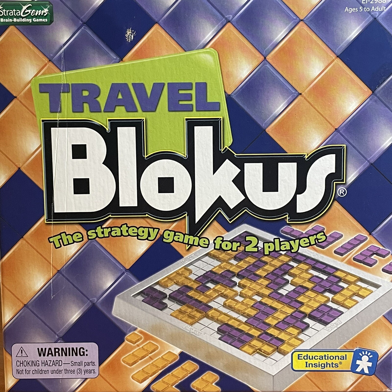 BLOKUS Travel Game 21 Orange & 21 Purple Replacement Pieces/Parts Only