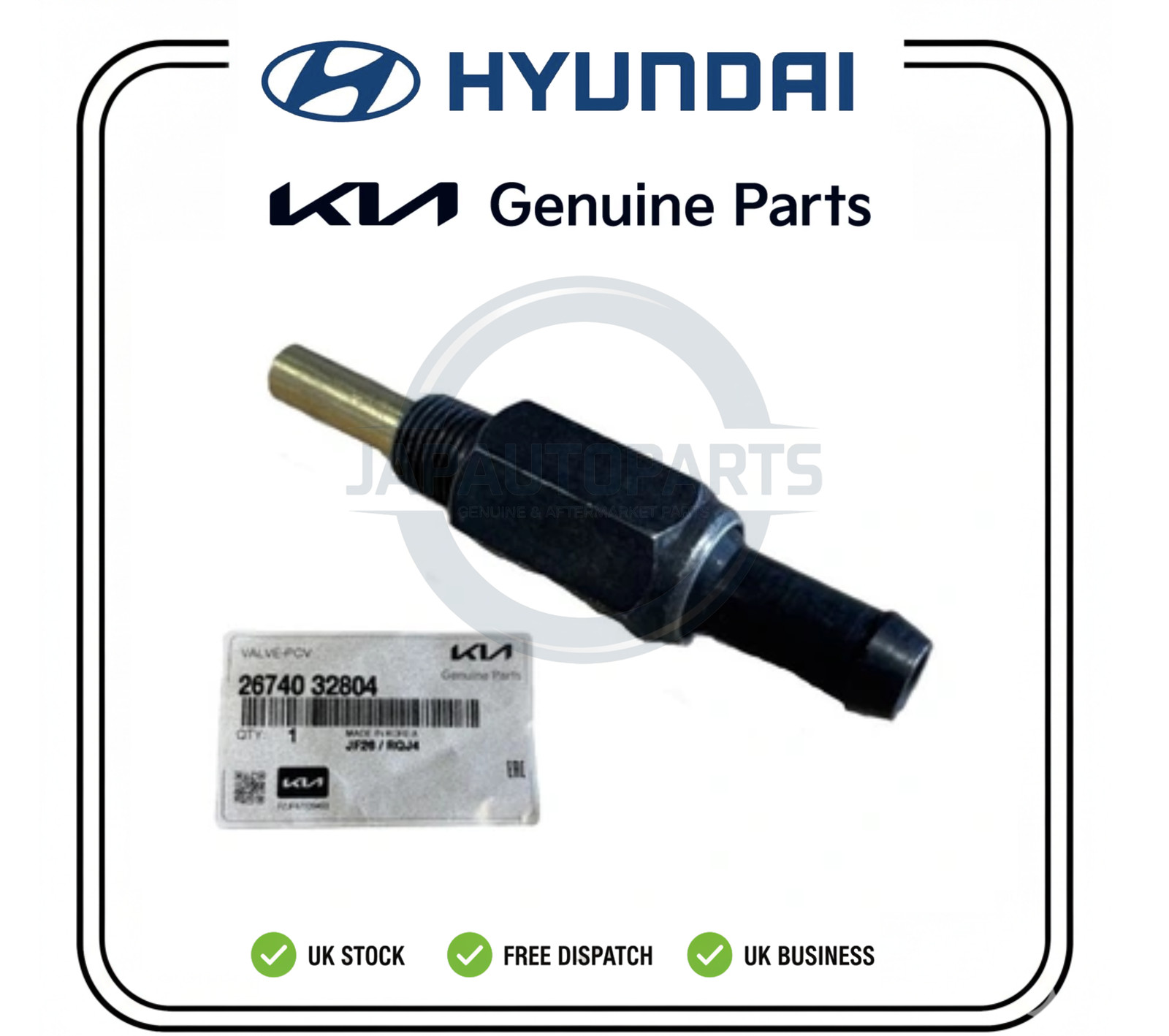 For Hyundai Kona 18-21 Kia Optima 16-20 Genuine PCV Valve OEM 2674032804