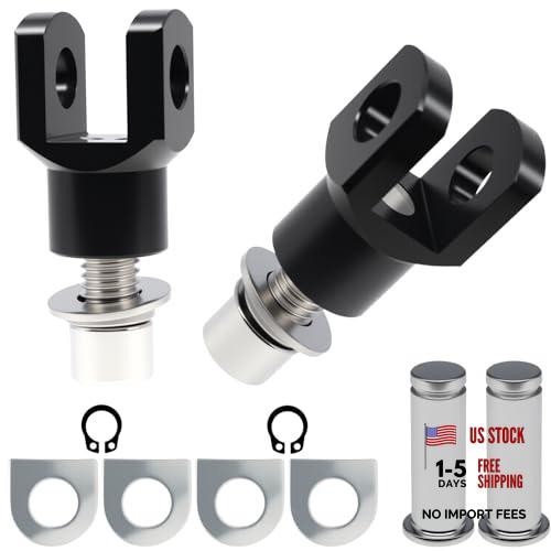 Motorcycle Foot Pegs Mount Supports Footrest Mounting Clevis Hardware Kit black