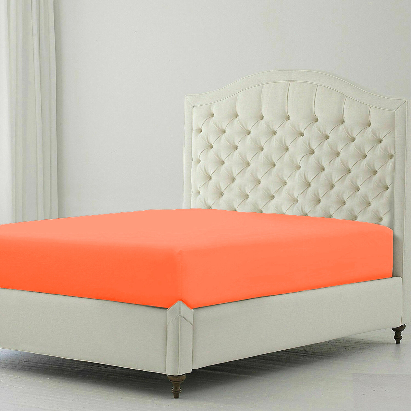 Bedding Collection 1000 TC OR 1200 TC 100% Cotton Orange Solid Select Item